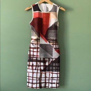 Clover Canyon Multi-Color Gradient Plaid Dress